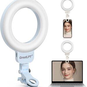 Rechargeable LED Selfie Ring Light Portable Clip-On